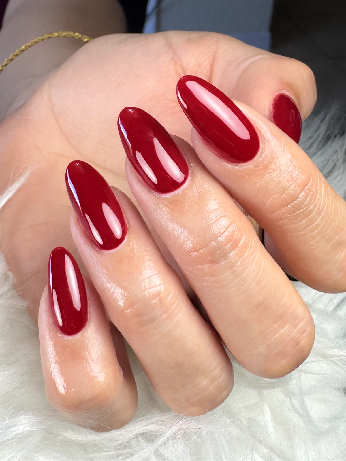 Cherry red nails by China Nails
